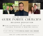 Guide Pointe Church to host building dedication and 50-Year celebration of Perry family’s pastoral ministry