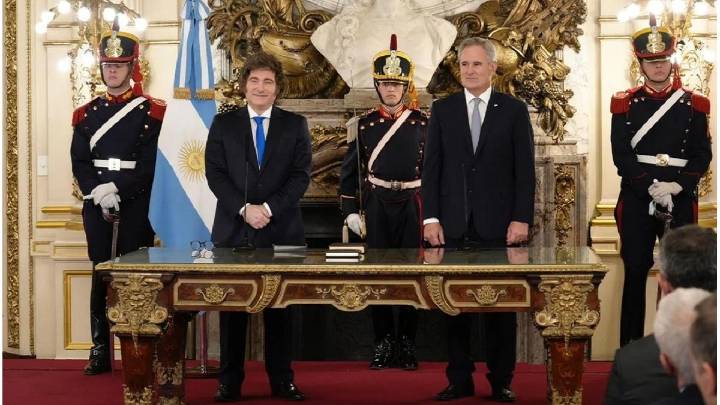 Pablo Quirno prestó juramento y asumió como nuevo canciller