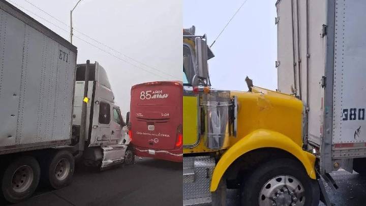 Caos en la autopista Orizaba- Puebla por choque múltiple