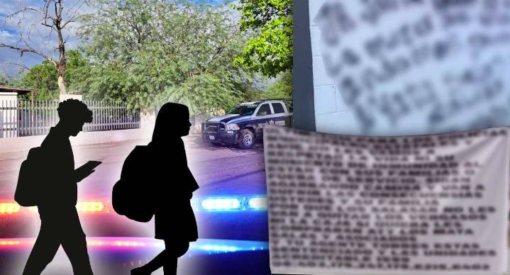 Van al menos 9 casos de ‘narcomantas’ y pintas con amenazas en escuelas de Hermosillo durante 2025