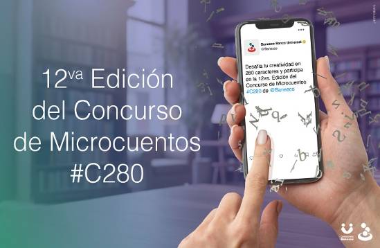 Banesco anuncia la 12° edición del Concurso de Microcuentos #C280
