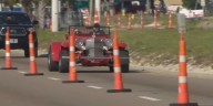 Traffic cones up on Highway 90 as Cruisin’ crowds roll into Biloxi