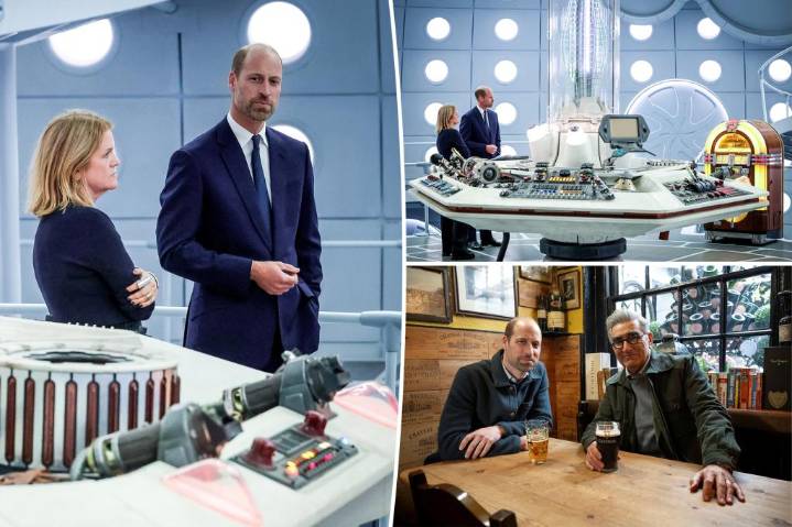 Prince William makes surprise appearance on another TV set following cameo in Eugene Levy's series