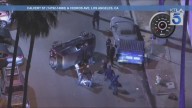Alleged armed and dangerous suspect flips SUV during L.A. police pursuit