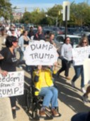 'No Kings' protesters demonstrate at Indiana Statehouse