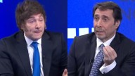 Tenso cruce: Milei, nervioso con Feinmann al no poder explicar cómo "ponerle plata a la gente"