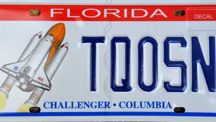 Shuttle, Gators, sea turtles - best selling Florida specialty plate