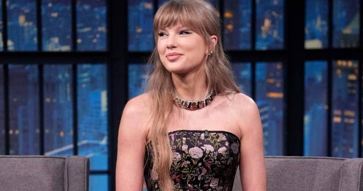 Taylor Swift’s Floral Corset Top & Mini Skirt Look Maintains the Showgirl Aesthetic