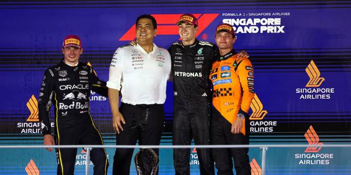 Así quedó la lucha por el título de pilotos en la Fórmula 1 tras el GP de Singapur: Norris y Verstappen le descontaron al líder Piastri