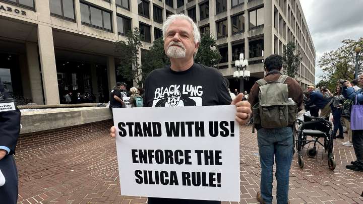 Coal miners rally for silica dust protections in Washington