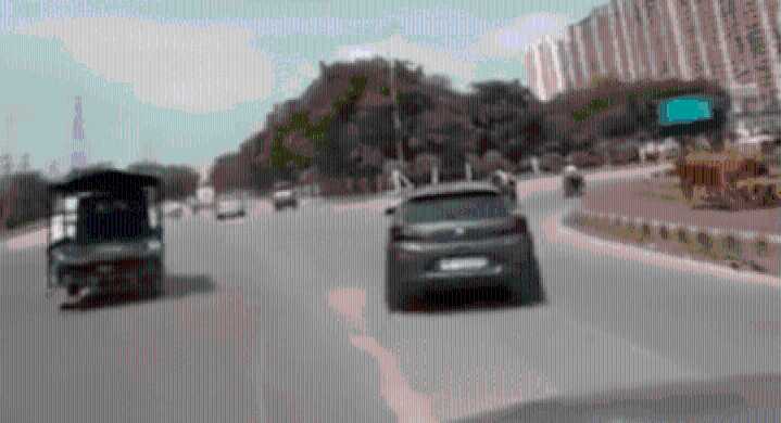 Noida Car Stunt Fine: Noida man fined Rs 57,500 after viral video shows him driving recklessly on busy road