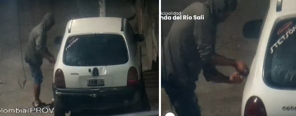 Banda del Río Salí: quiso abrir un auto con un destornillador, quedó filmado y lo detuvieron al instante