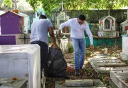 Alistan jornada de limpieza en el cementerio municipal de Chetumal