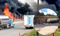 Explosión de pipas obliga a cierre total en la autopista México