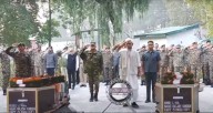 LG Pays Tribute to Two Soldiers Who Died During Kokernag Operation