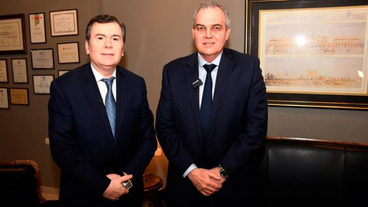 Canal 7 y su 60º aniversario: el Dr. Gerardo Zamora visitó los estudios y felicitó al Lic. Gustavo Ick