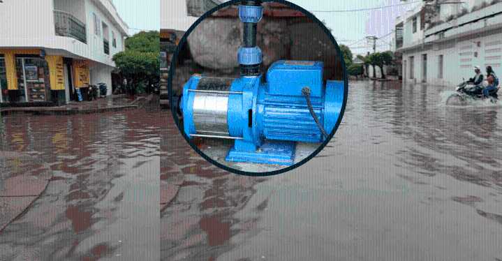 Robo de motobomba agrava emergencia: El Banco se inunda tras fuerte aguacero El robo provocó el colapso del sistema de alcantarillado, inundaciones en calles y pérdidas sector comercial.