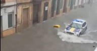 El vídeo de los estragos de la dana Alice en un pueblo de Valencia: 110 litros por metro cuadrado en una hora