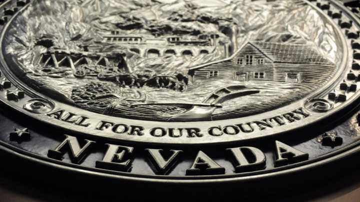 No, the Nevada state seal didn't have a mistake on it