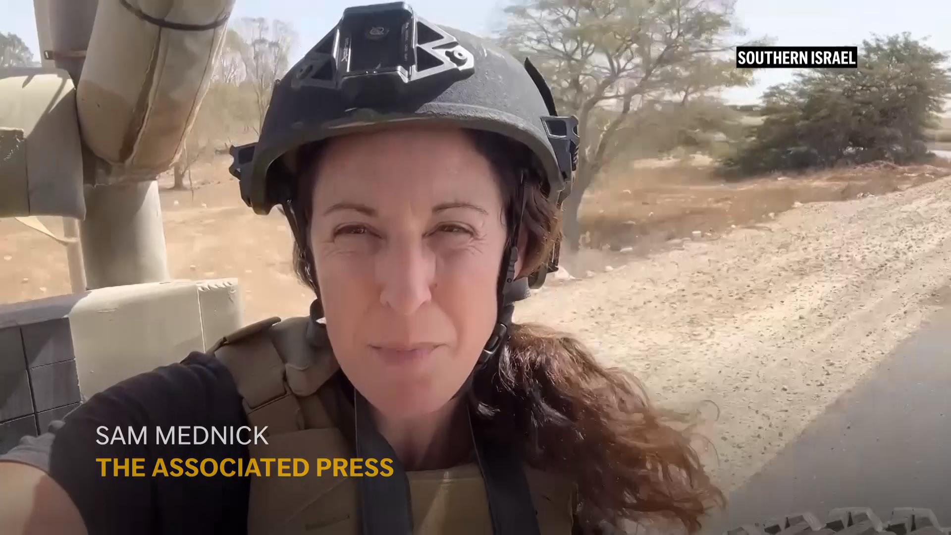 Journalists given rare, limited glimpse of Gaza City under Israel military supervision