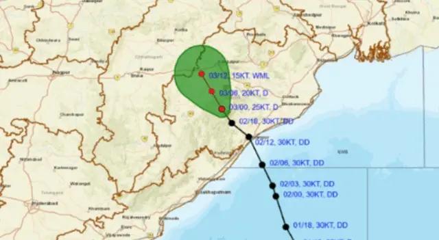 Deep Depression Weakens & Moves Into Interior Odisha, Heavy Rain To Continue Today