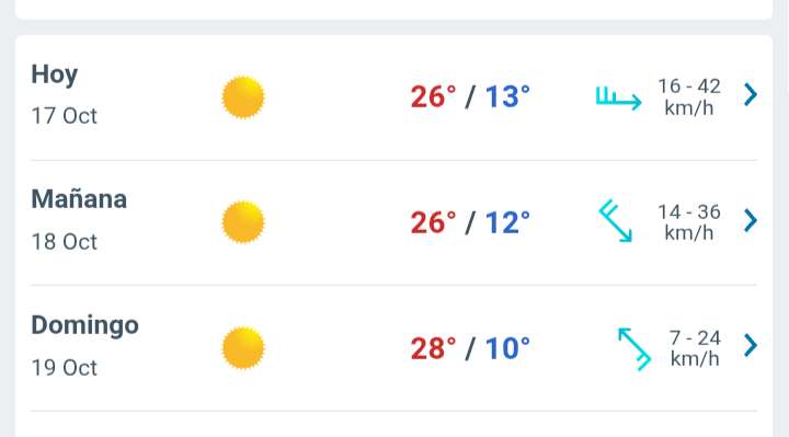 Día con nubes y claros temperatura hasta 26°C en Juárez