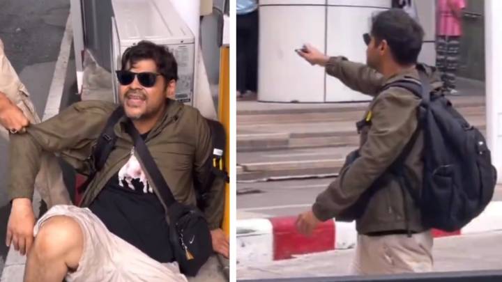 Indian man abuses crowd on Bangkok street, threatens cops; arrested