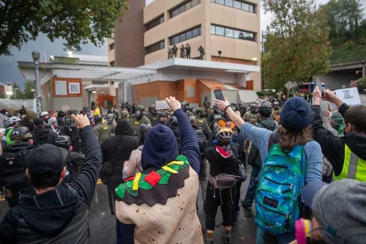 Trump administration keeps saying there are riots at Portland’s ICE building, but last one was 4 months ago
