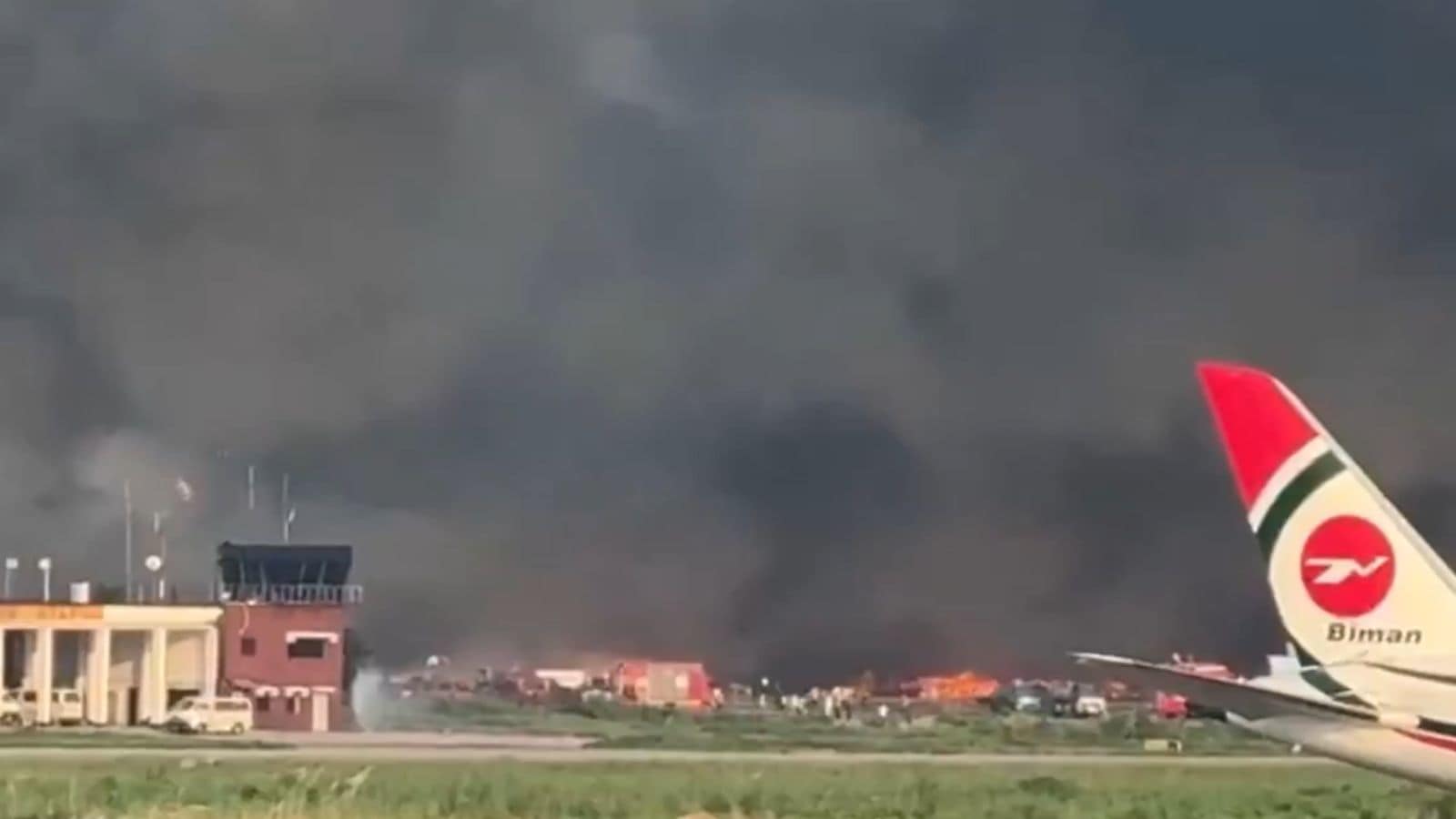 Massive fire at Dhaka airport, all flights suspended; Air Force dousing flames