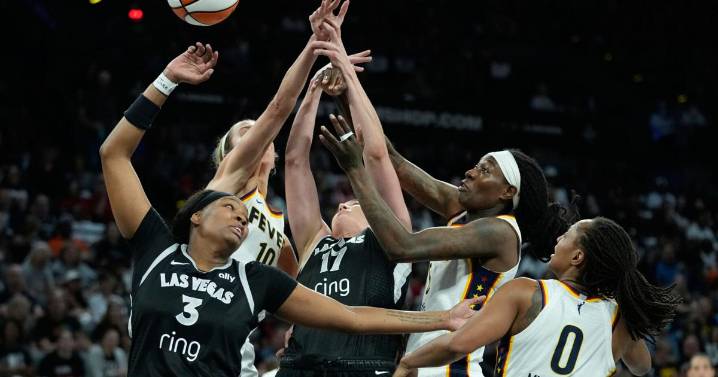 Fever's Kelsey Mitchell sustains apparent leg injury in Game 5 of semifinal series vs. Aces