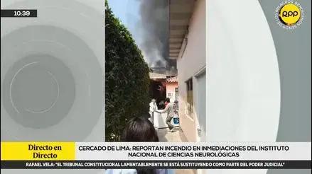 Cercado de Lima: se reporta incendio a la altura del Hospital Mogrovejo [VIDEO]