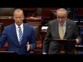 Watch: Thune says Democrats are "dug in," Schumer slams layoffs by Trump administration