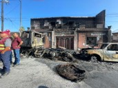 Negligencia provoca incendio en taller de Santa Catarina