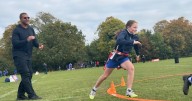 Broncos host flag football clinic at London-area middle school ahead of game