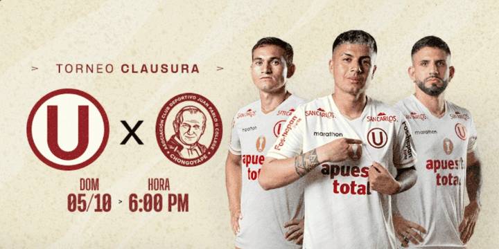 Dónde ver Universitario vs Juan Pablo II HOY: canal TV online del partido por Torneo Clausura de la Liga 1 2025