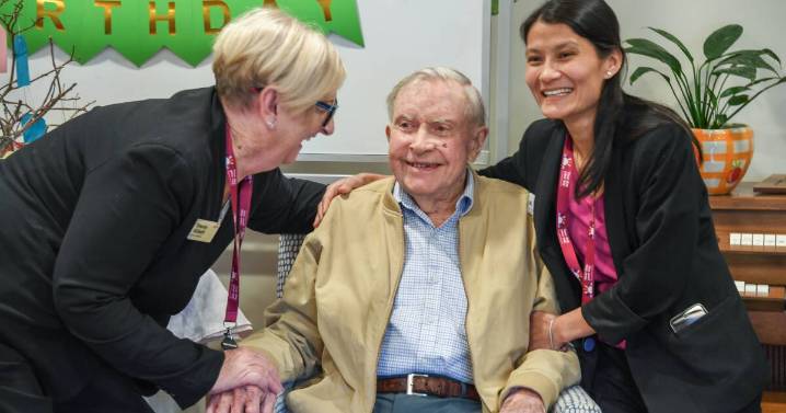 Canberra's Malcolm Whyte celebrates 105th birthday