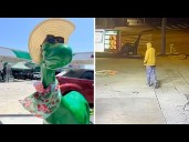 Video shows man stealing beloved Sinclair gas station dinosaur