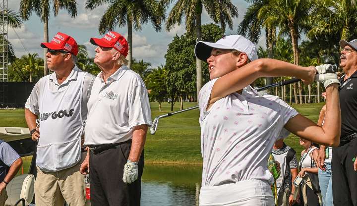 Kai Trump downplays golfing with President: 'He's my grandpa'