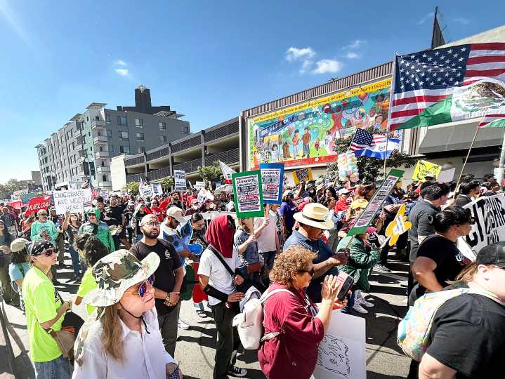 ‘Stop the Hate, Stop the Raids’
