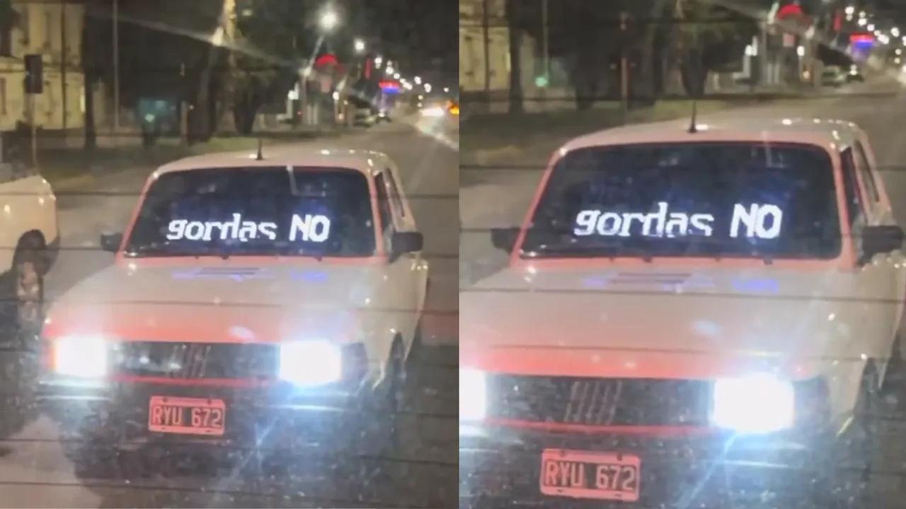 ¿Vehículo con mensajes “gordofóbicos” podría enfrentarse a duras sanciones?