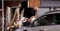 Cranbourne West: Suspected drunk driver cracks open vodka can after car ploughs into family home