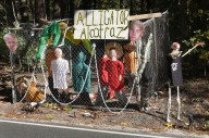 ICE-themed Halloween display in N.J. with its own ‘Alligator Alcatraz’ draws death threats