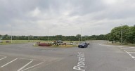 Man rushed to hospital after Aberdeen roundabout crash between Range Rover and motorbike