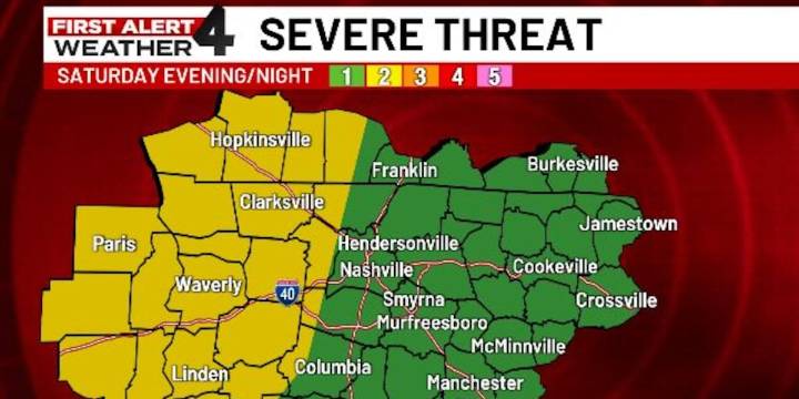 LIVE UPDATES: First Alert Weather Day: Strong to severe storms likely this weekend