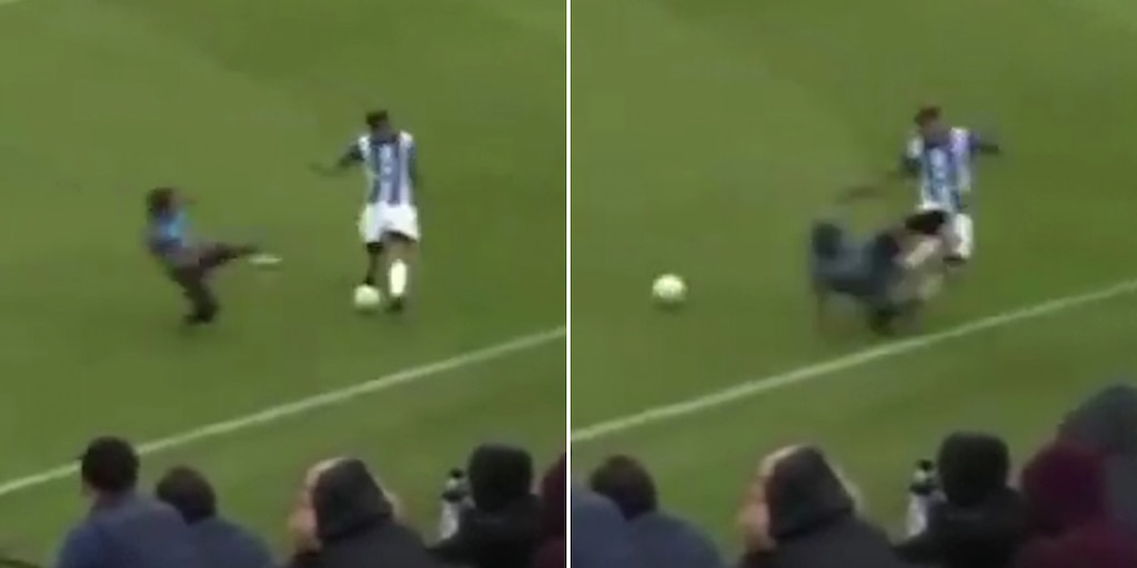 “Amarilla”: la brutal patada que hizo volar a un jugador afuera de la cancha en el fútbol argentino