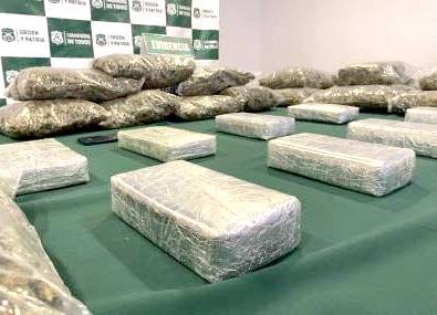 Iban con 35 kilos de droga cerca de La Higuera