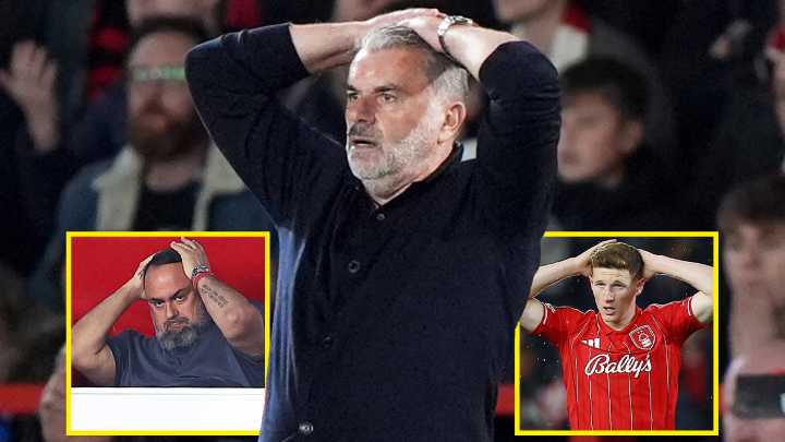Ange Postecoglou jeered with brutal 'sacked in the morning' chants by his own fans as Nottingham Forest suffer 100