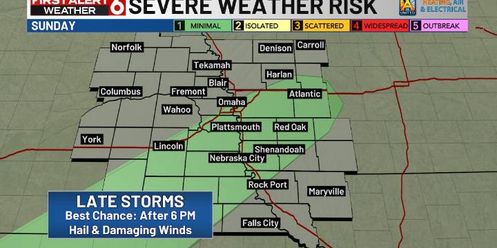 Bo’s First Alert 6 Forecast - Scattered storms through Monday night, rapid cooldown overnight