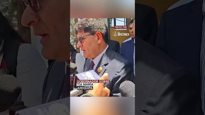 Arequipa: Gobernador de Arequipa se pronuncia sobre inicio de construcción de mina Tía María (VIDEO)