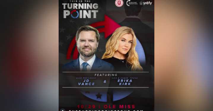 Vice President JD Vance, Erika Kirk to visit Ole Miss for event